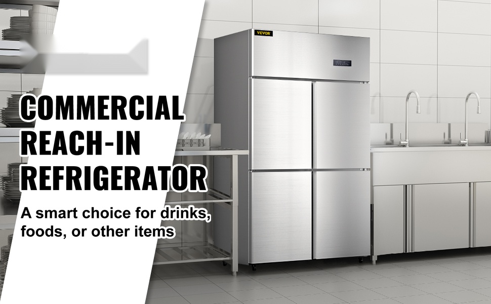 Kaupallinen jääkaappi ja pakastin