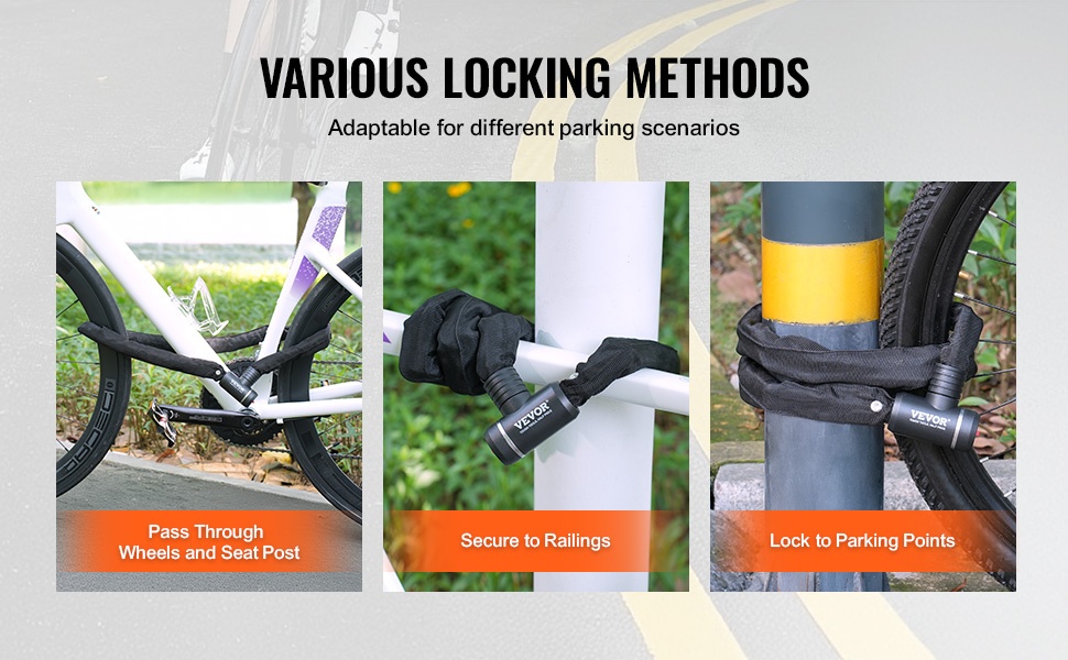 Monipuoliset lukitustavat