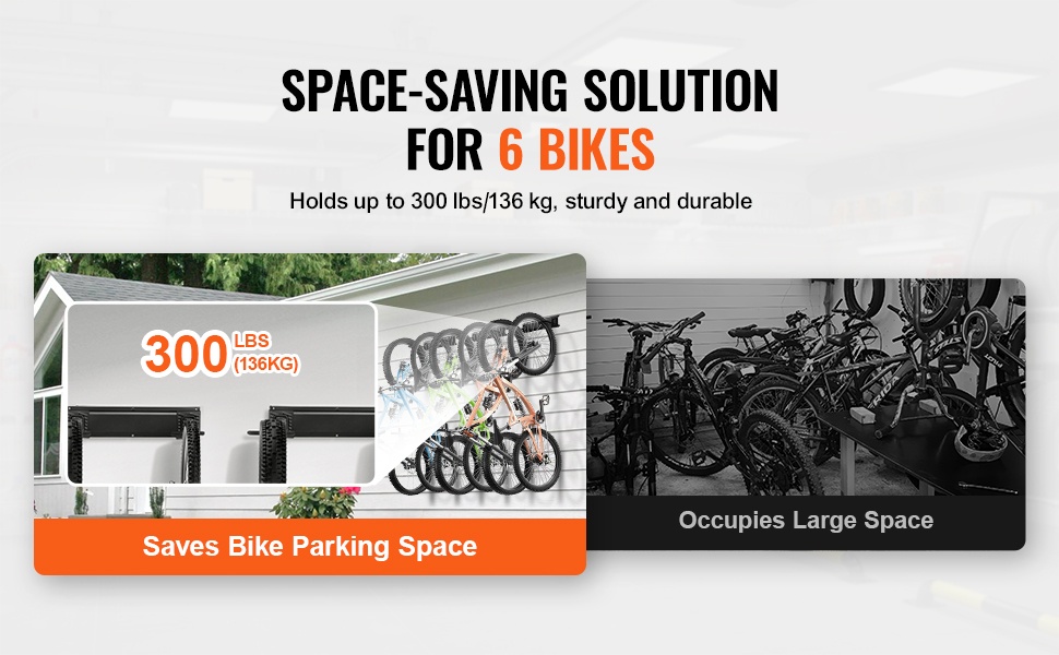 Vahva seinäkiinnitteinen pyöräteline