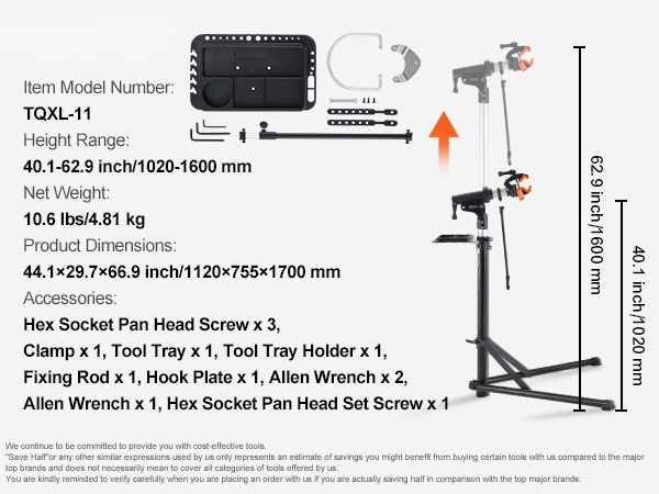 Pyörän huoltoteline yleiskuva mobiili