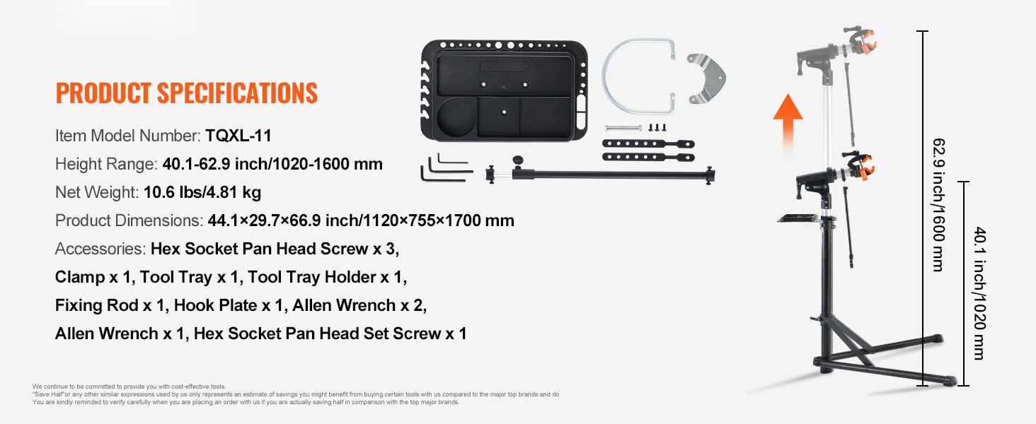 Pyörän huoltoteline yleiskuva