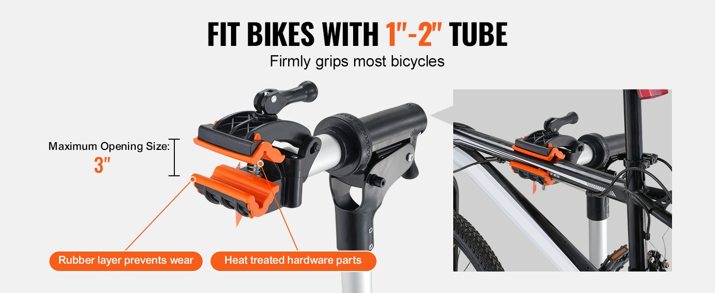 Pyörän huoltoteline säädettävä kiinnike