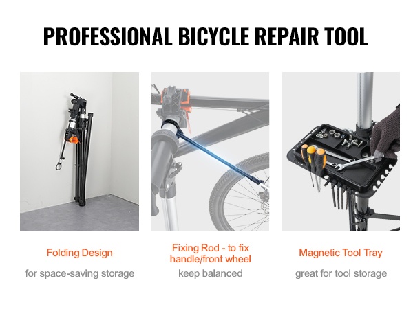 Pyörän huoltoteline lisävarusteet ja työkalutaso mobiili
