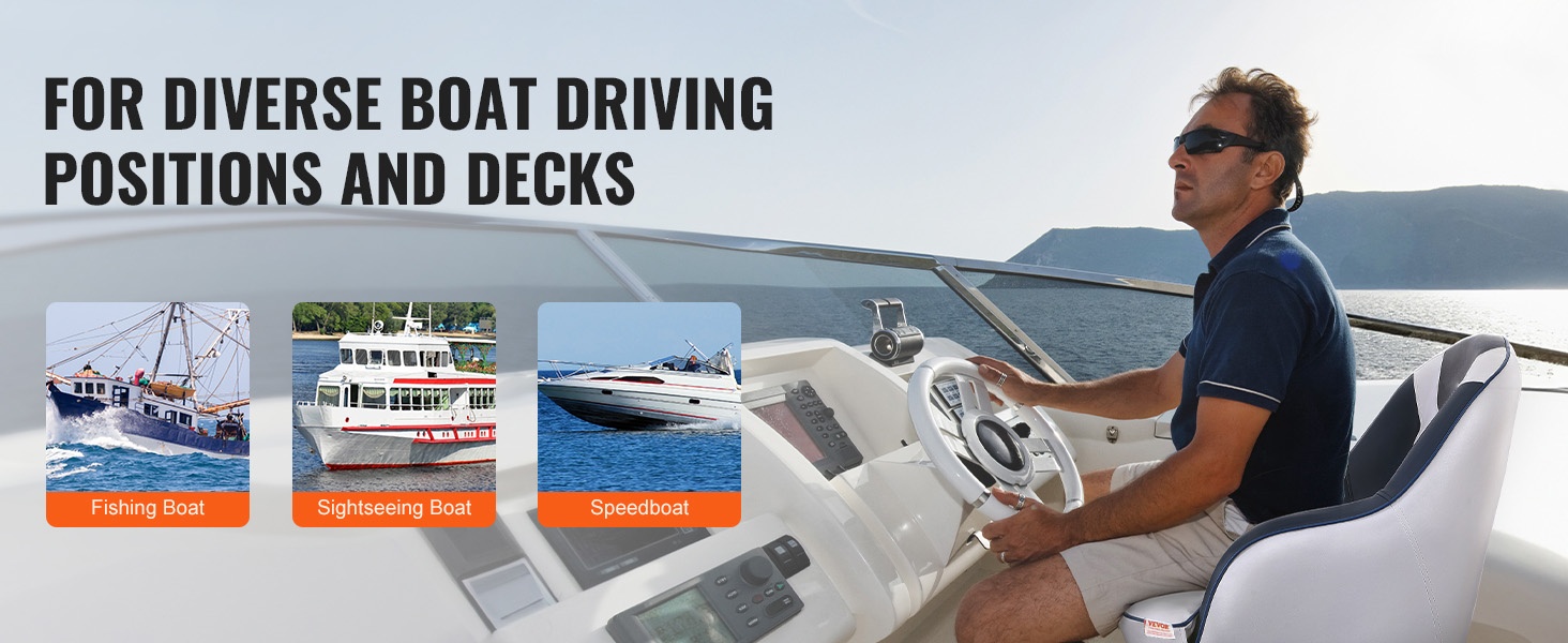 Veneen istuin asennettuna kalastusveneeseen