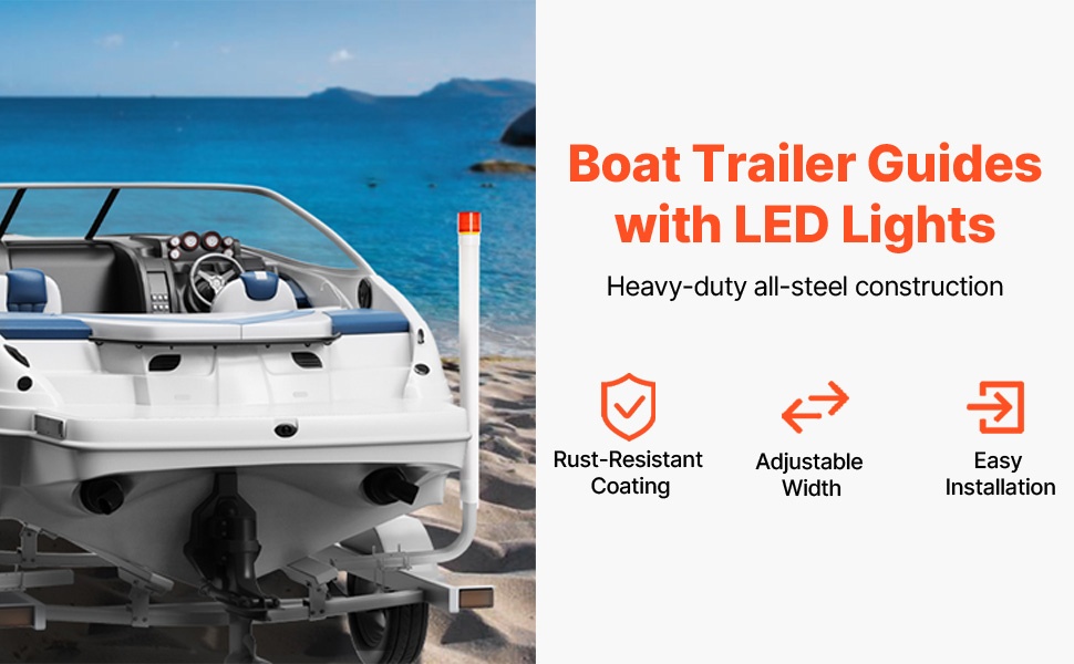 Venetrailerin ohjaimet säädettävällä leveydellä