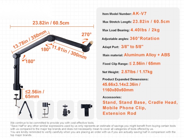 Mikrofonivarsi ja lisävarusteet