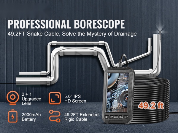 Endoskooppikamera, käsikäyttöinen näyttö