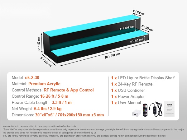 Valaistu pullohylly käytössä mobiilinäkymä