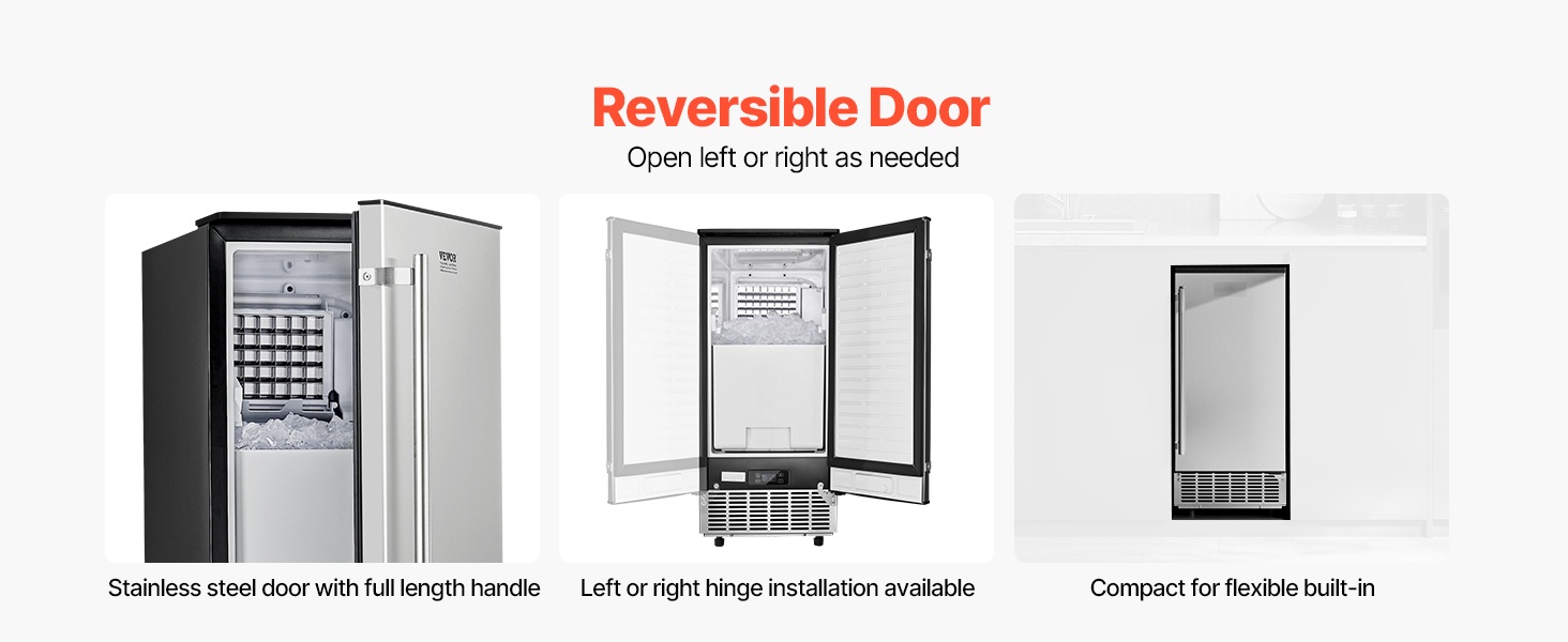 Käännettävä ruostumaton ovi ja täyspitkä kahva