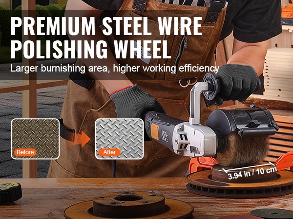 Teräslankainen kiillotuspyörä mobiilikuva