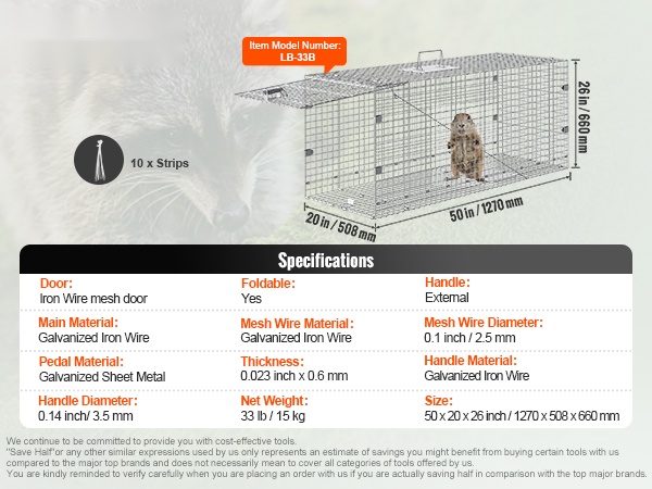 Eläinloukku mitoilla