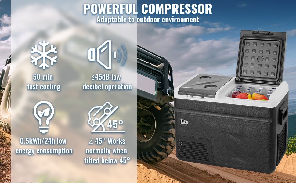 Sisäänrakennettu valo ja kantokahvat