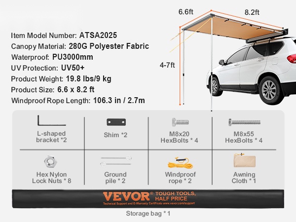 Markiisi piknik- ja leirikäytössä