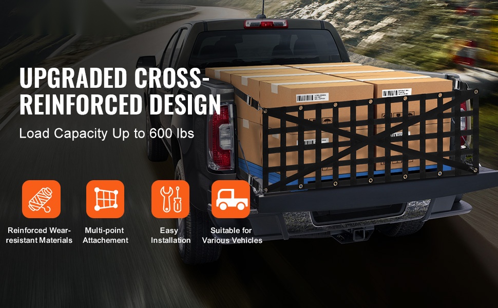 Kuormaverkko 96 x 72 kuormatilassa