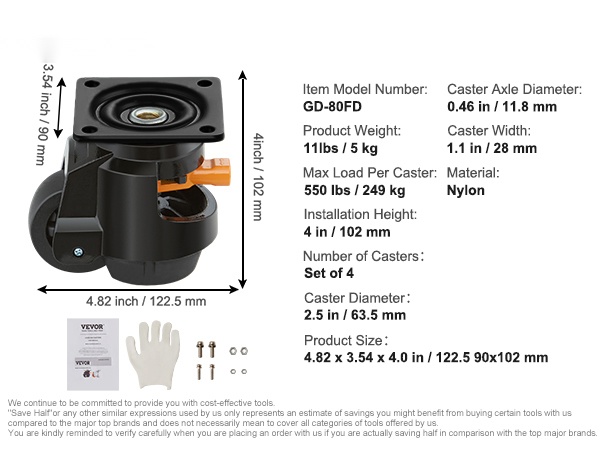 Tuotteen mittapiirros, lähikuva