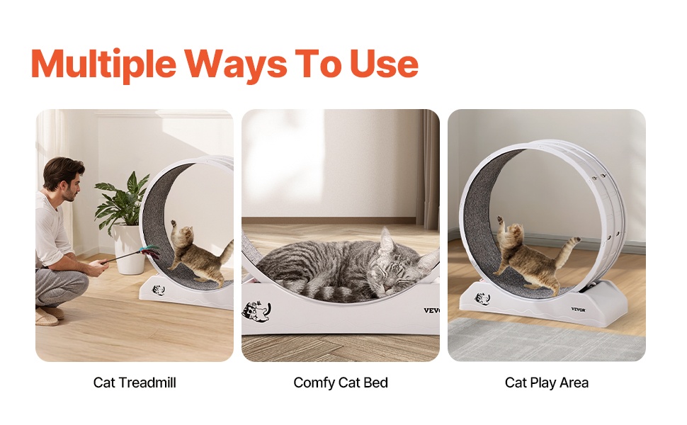 Kissan juoksupyörä, jota voi käyttää myös lepopaikkana