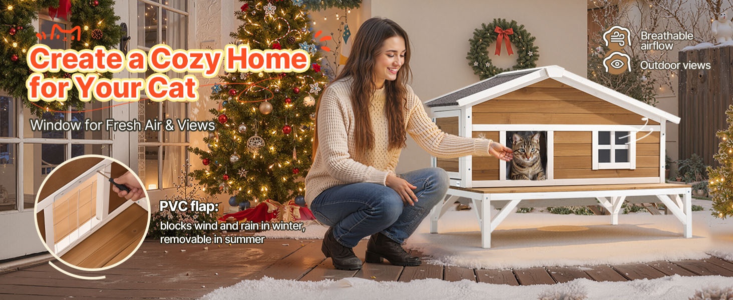 Kissatalo ulko- ja sisäkäyttöön