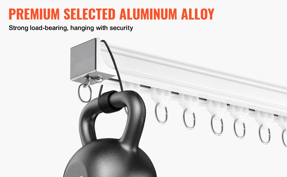 Alumiininen verhokaide, vahva kantavuus