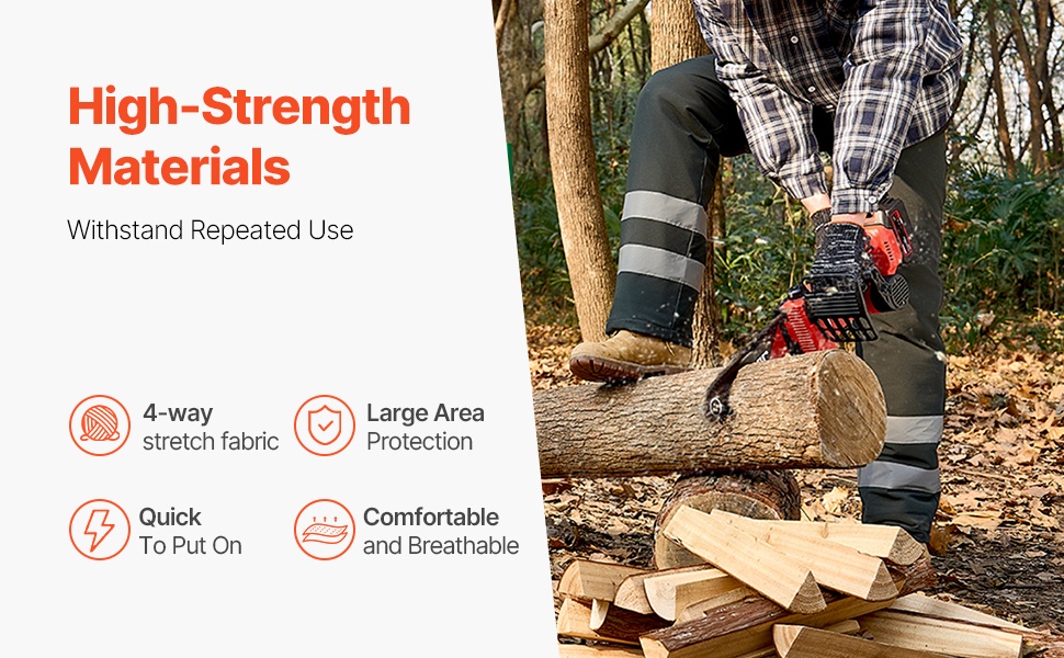 Moottorisahan suojahousut kietaisumalli