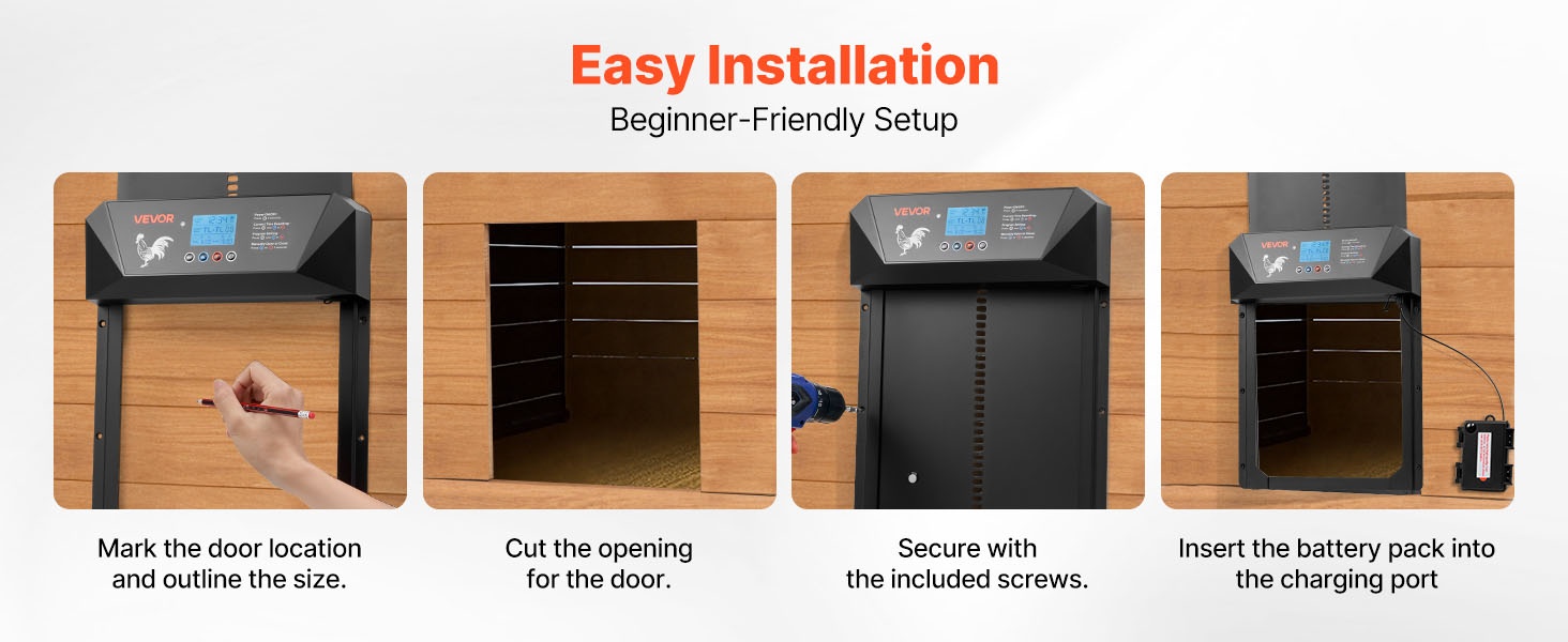 Helppo asennus kanalan oveen