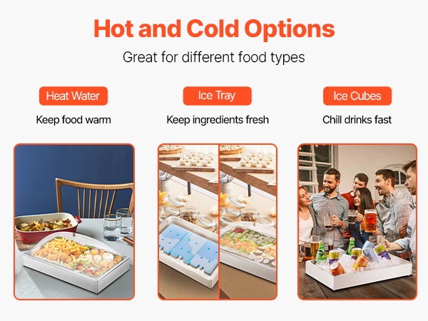 Lämmin tai kylmä tarjoilu samassa astiassa