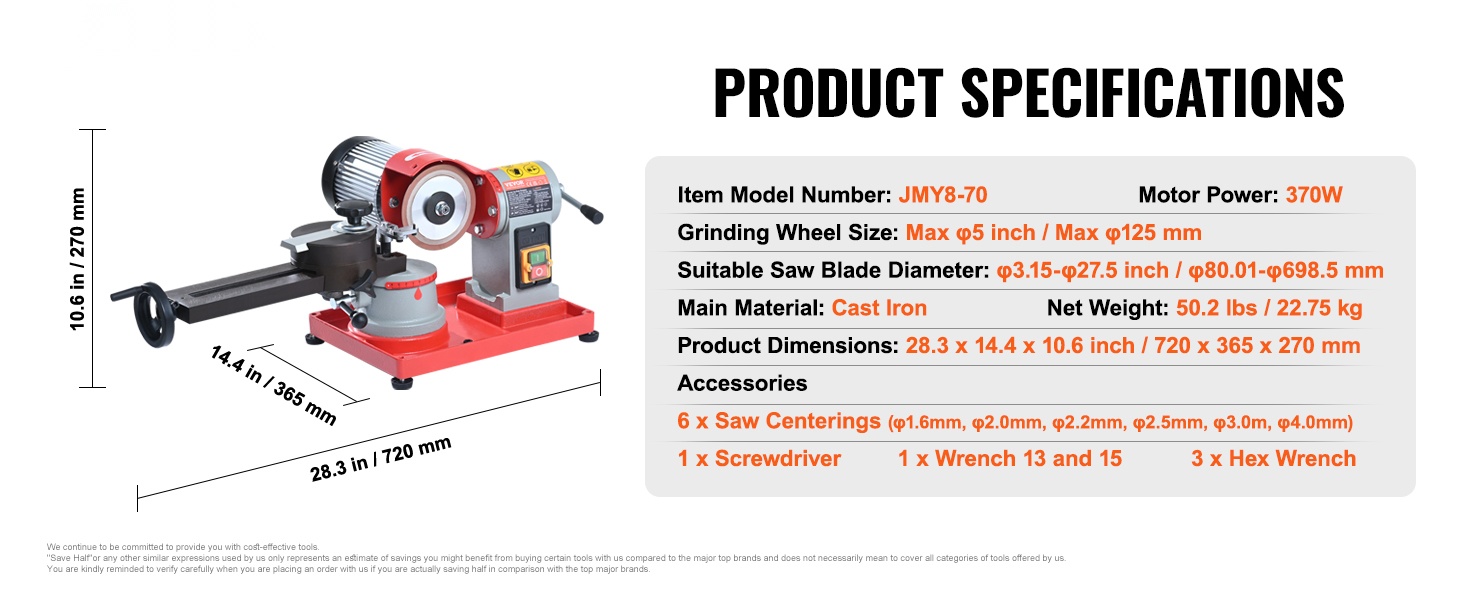 Pyörösahanterän teroitin sivukuva