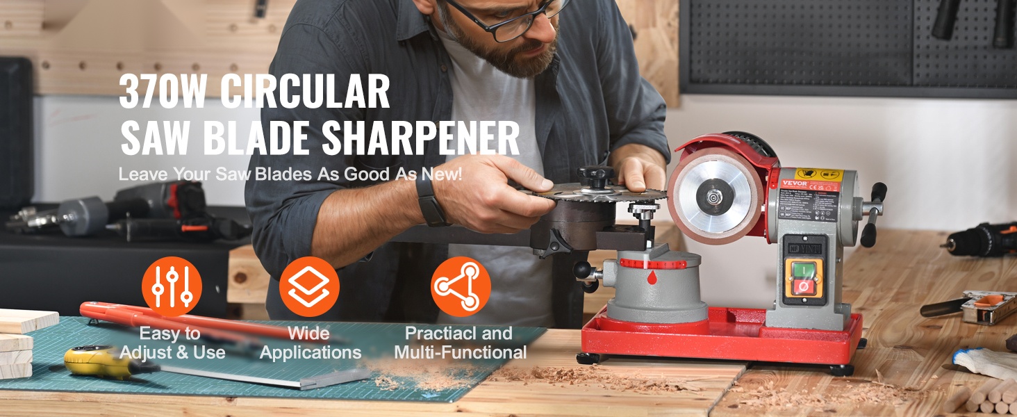 Pyörösahanterän teroitin yleisnäkymä