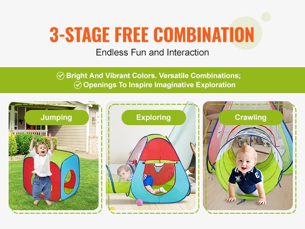 Lapsi leikkii kiipeilytunnelissa