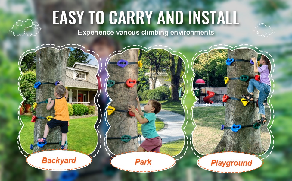 Kiipeilyotteet leikkitelineessä