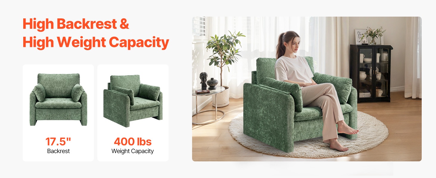 Nojatuolin selkänoja ja kuormankesto