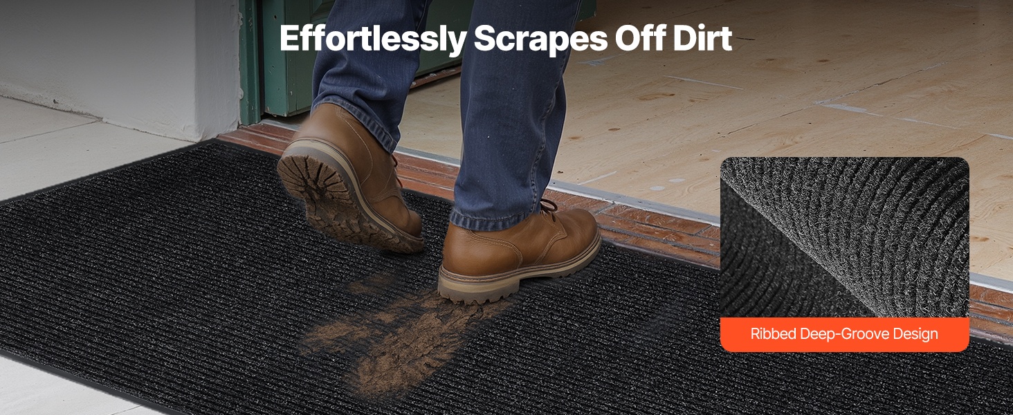 Raidallinen uritettu eteismatto