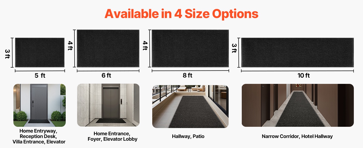 Eteismaton eri kokovaihtoehdot