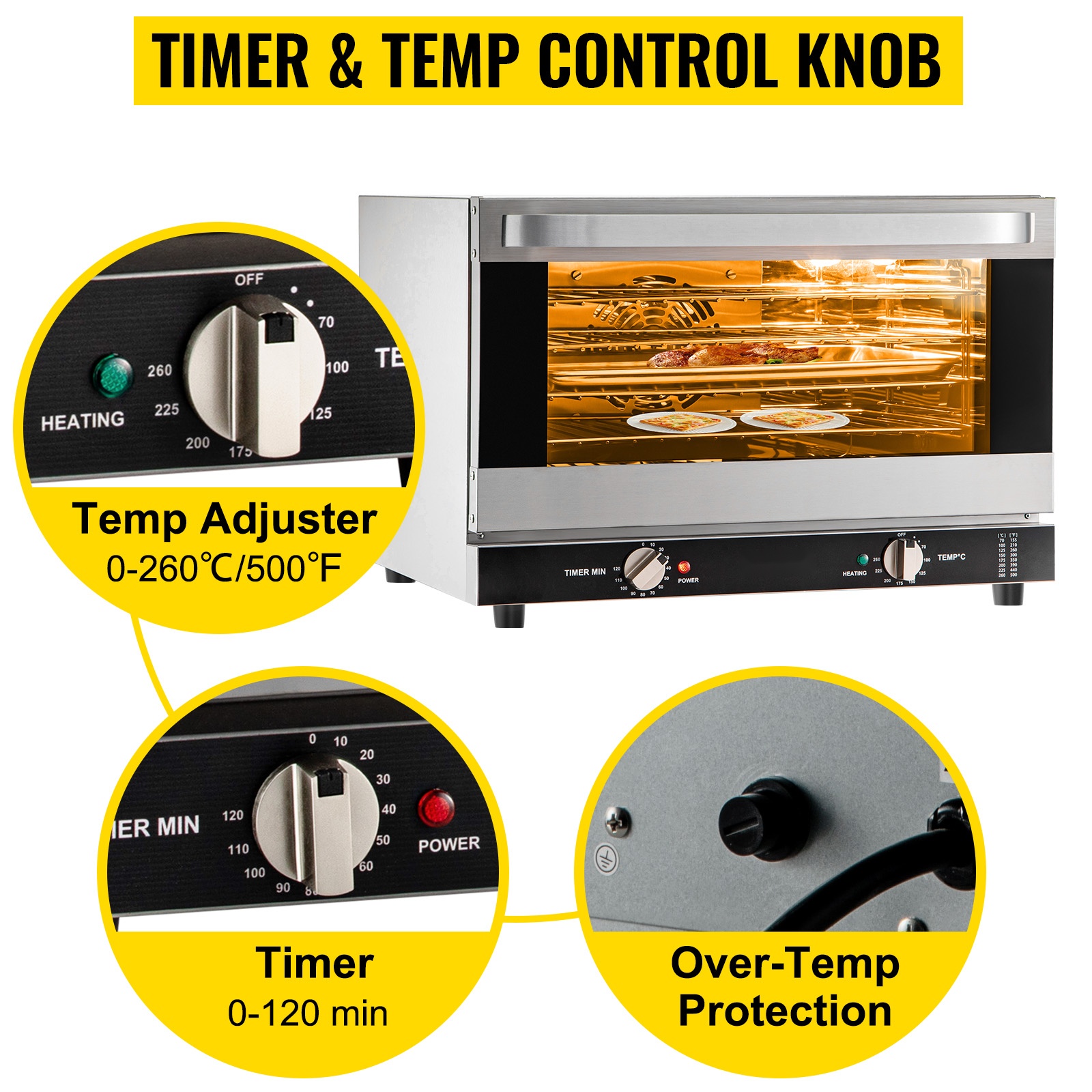 Lämpötila- ja ajastinnupit