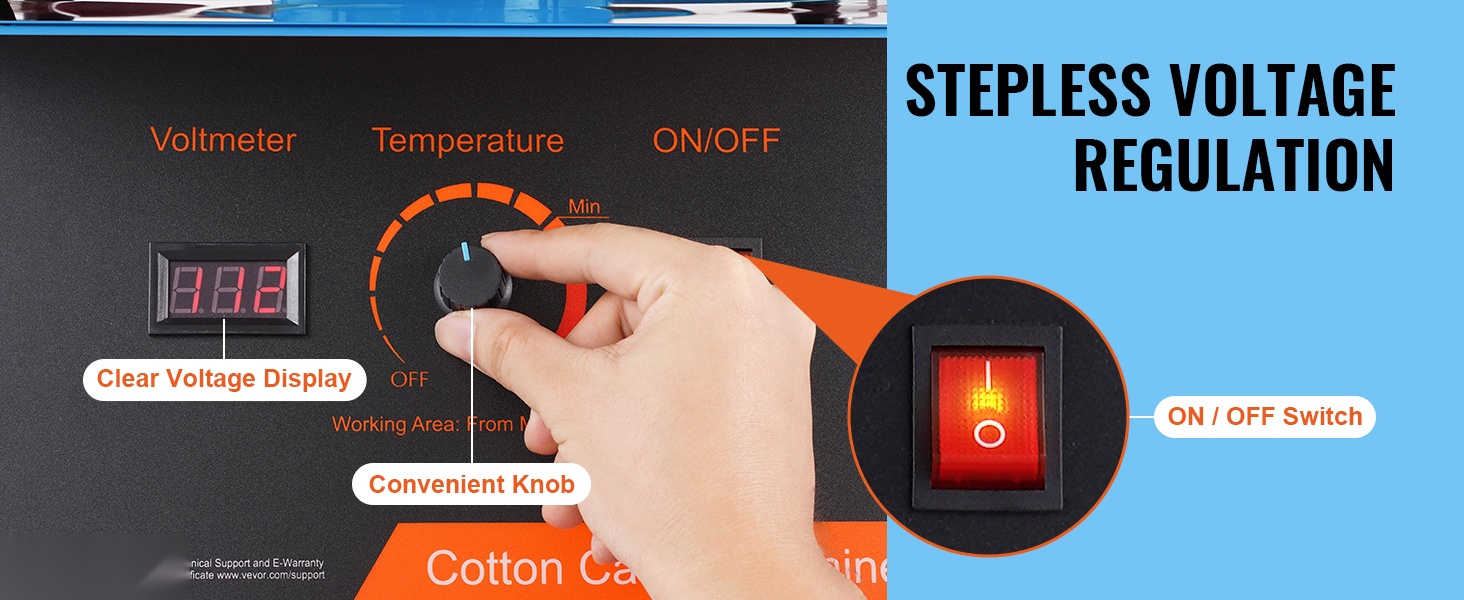 Ohjauspaneeli ja jännitemittari