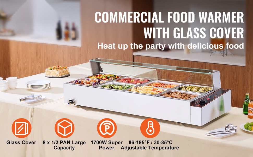 Kaupallinen ruokien lämpöhaude, yleiskuva