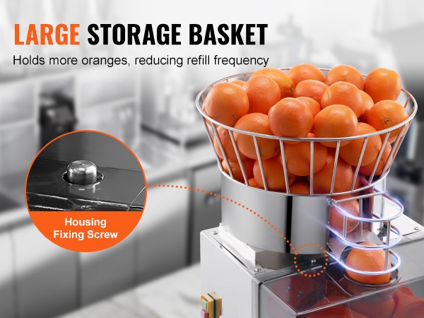 Suuri appelsiinien syöttökori