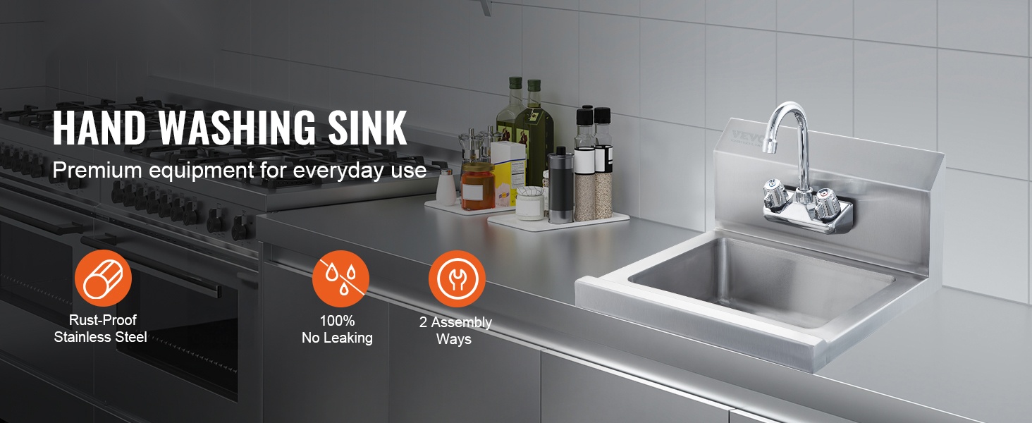 Ruostumattomasta teräksestä valmistettu käyttöallas, yleisnäkymä