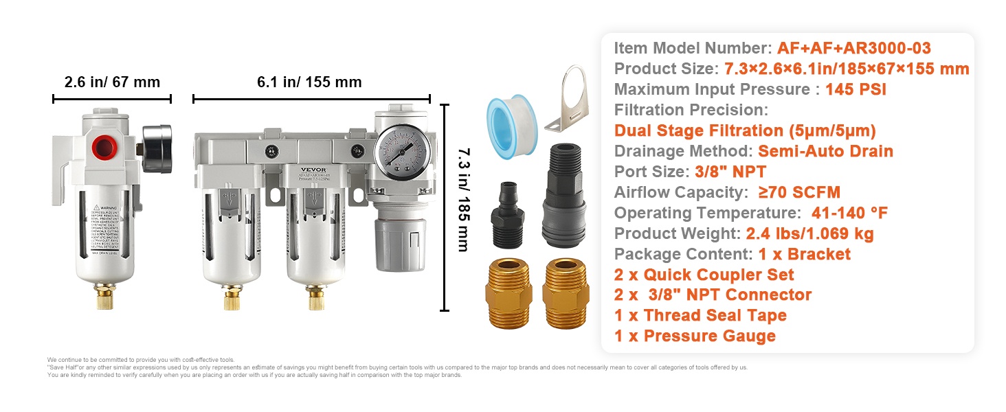 Paineensäädin ja mittari käytössä