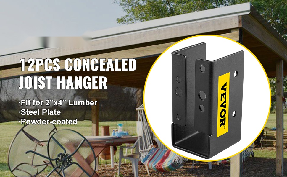 Piilotettu palkkikannatin 2 x 4