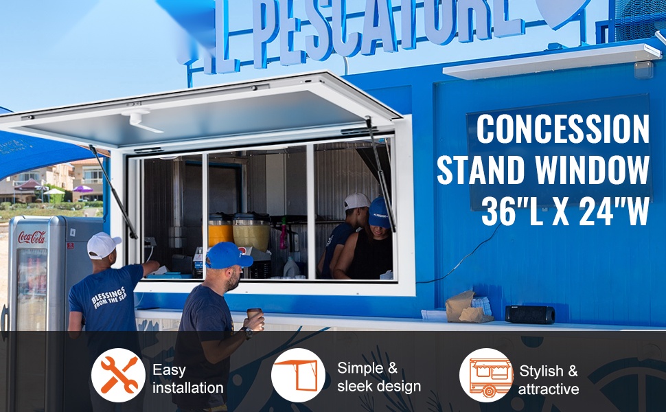 Myyntiluukku ruokavaunuun – yleiskuva