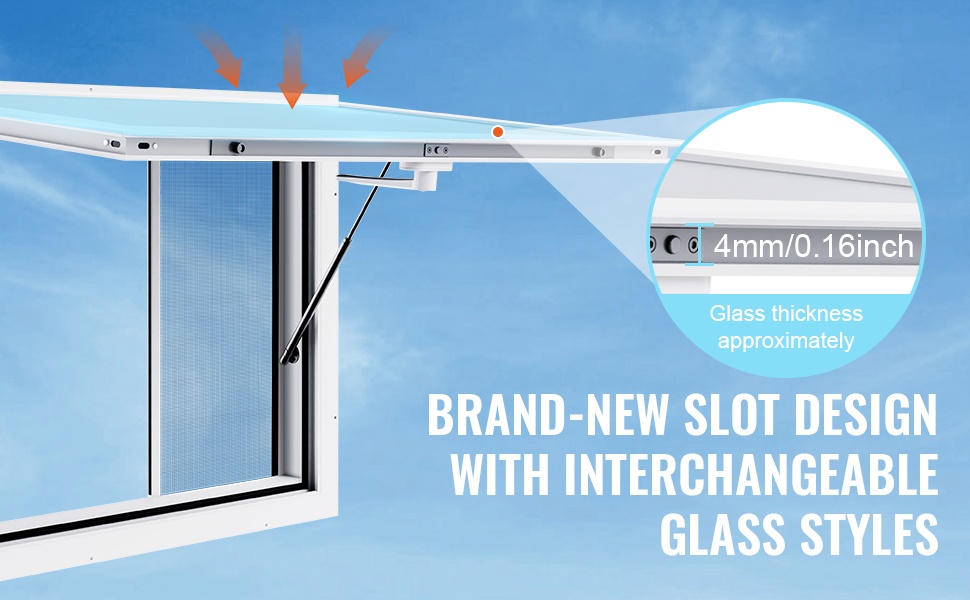 Myyntiluukun slot-lasirakenne