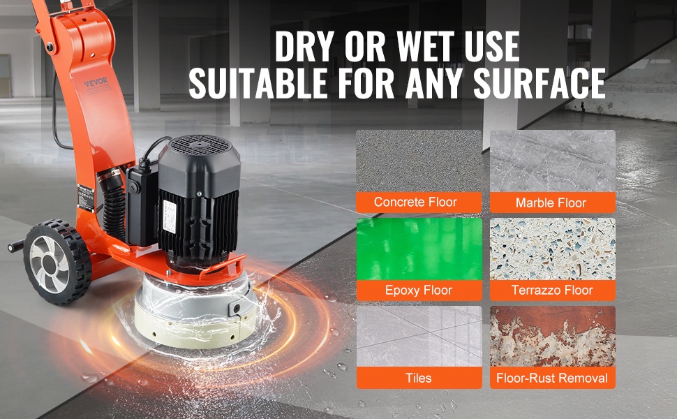 Betonilattiahiomakone eri rakennuskohteissa