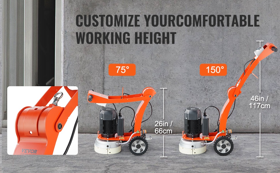 Betonilattiahiomakone eri lattiapintojen hiontaan