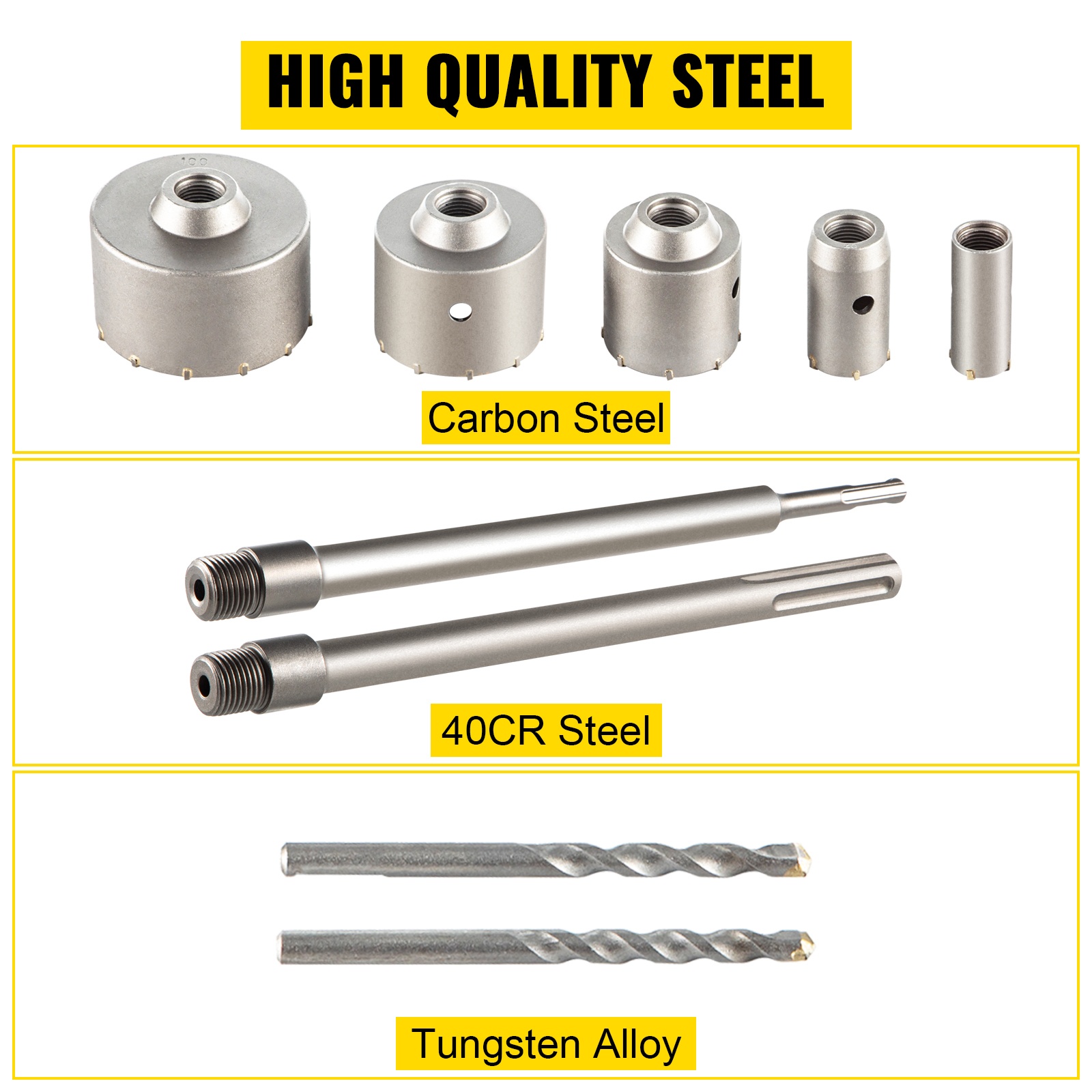 Kestävä hiiliteräksinen rakenne