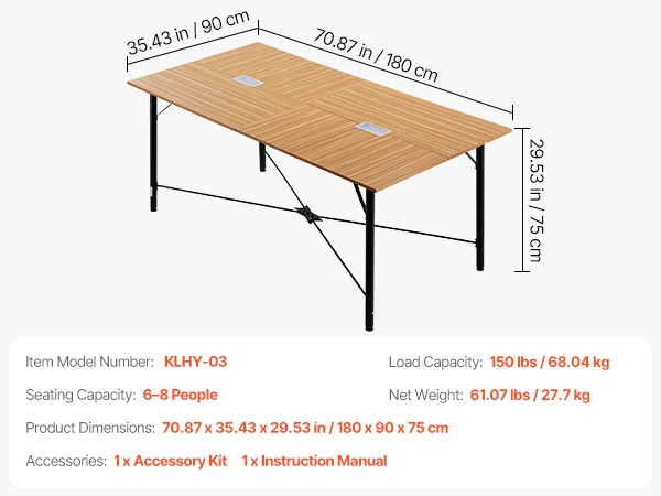 Pöydän mittapiirros