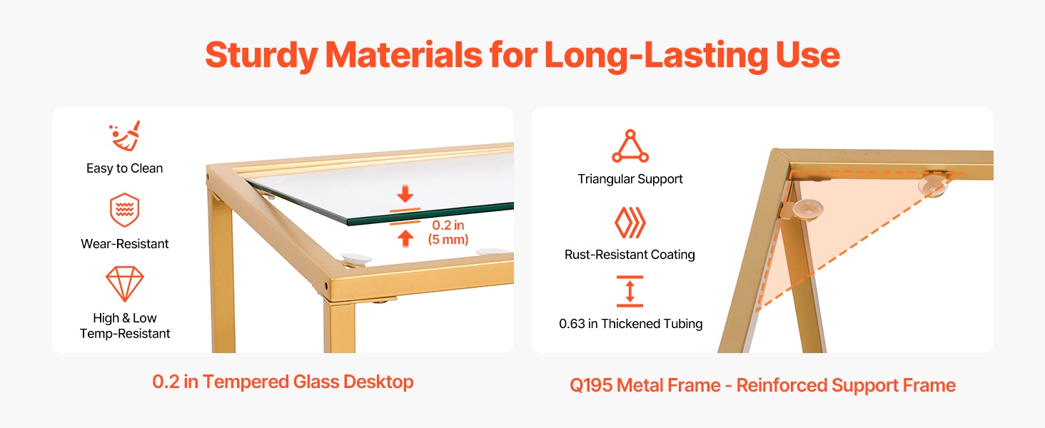 Tukeva metallirunko ja karkaistu lasi