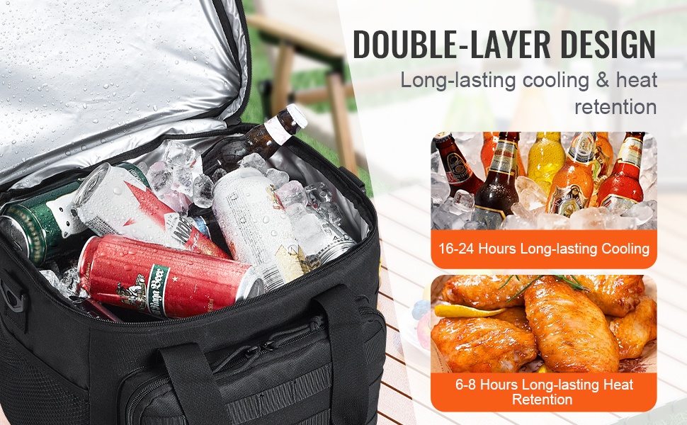 Kylmälaukku vedenpitävällä lokerolla