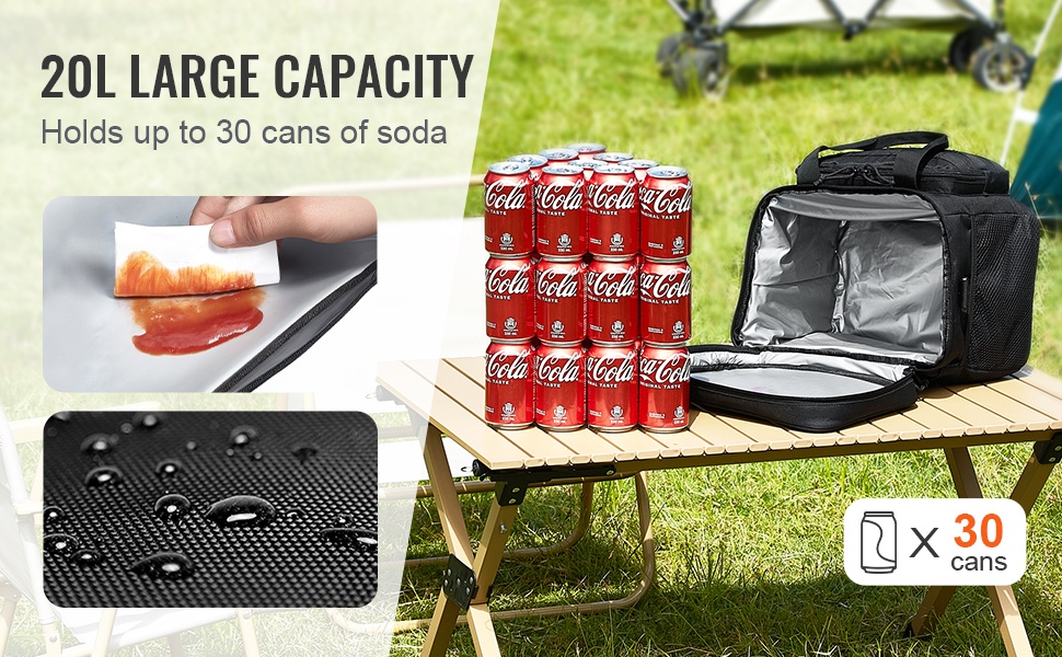 Tilava 20L pääosio ja helppo puhdistaa