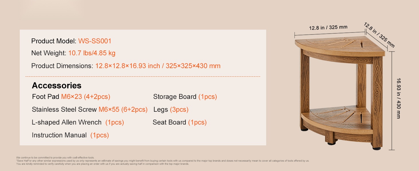 Teak-suihkupenkin yksityiskohtainen puupinta