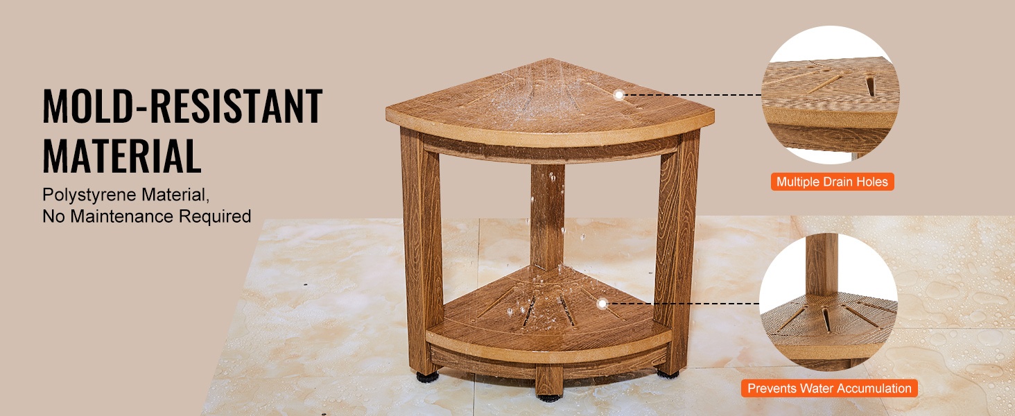 Tukeva rakenne ja paksut istuinlaudat